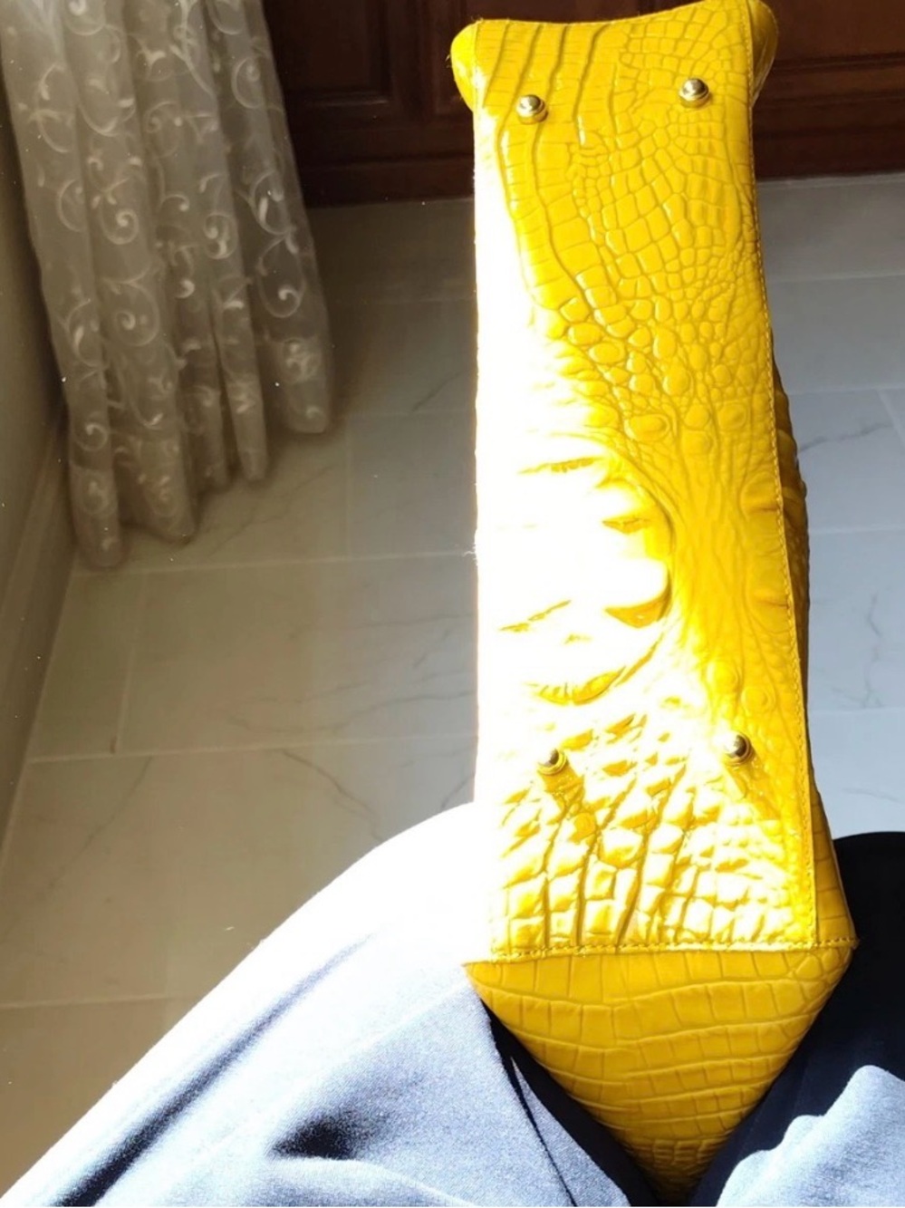 Brahmin Arno Yellow Tote,  . . . Great condition! - Picture 6 of 7